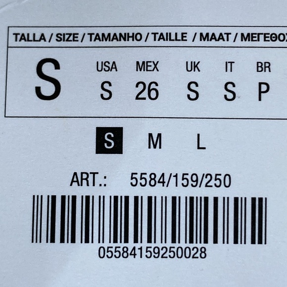 Zara White Bodycon Mini Dress with Black Pattern - Picture 8 of 11